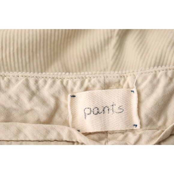 Forte Forte Women's US6 Beige Corduroy Pants Low Rise Slim Crop Trousers $540 - Picture 2 of 7